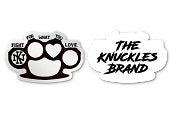 Brass Knuckles Die Cut Sticker