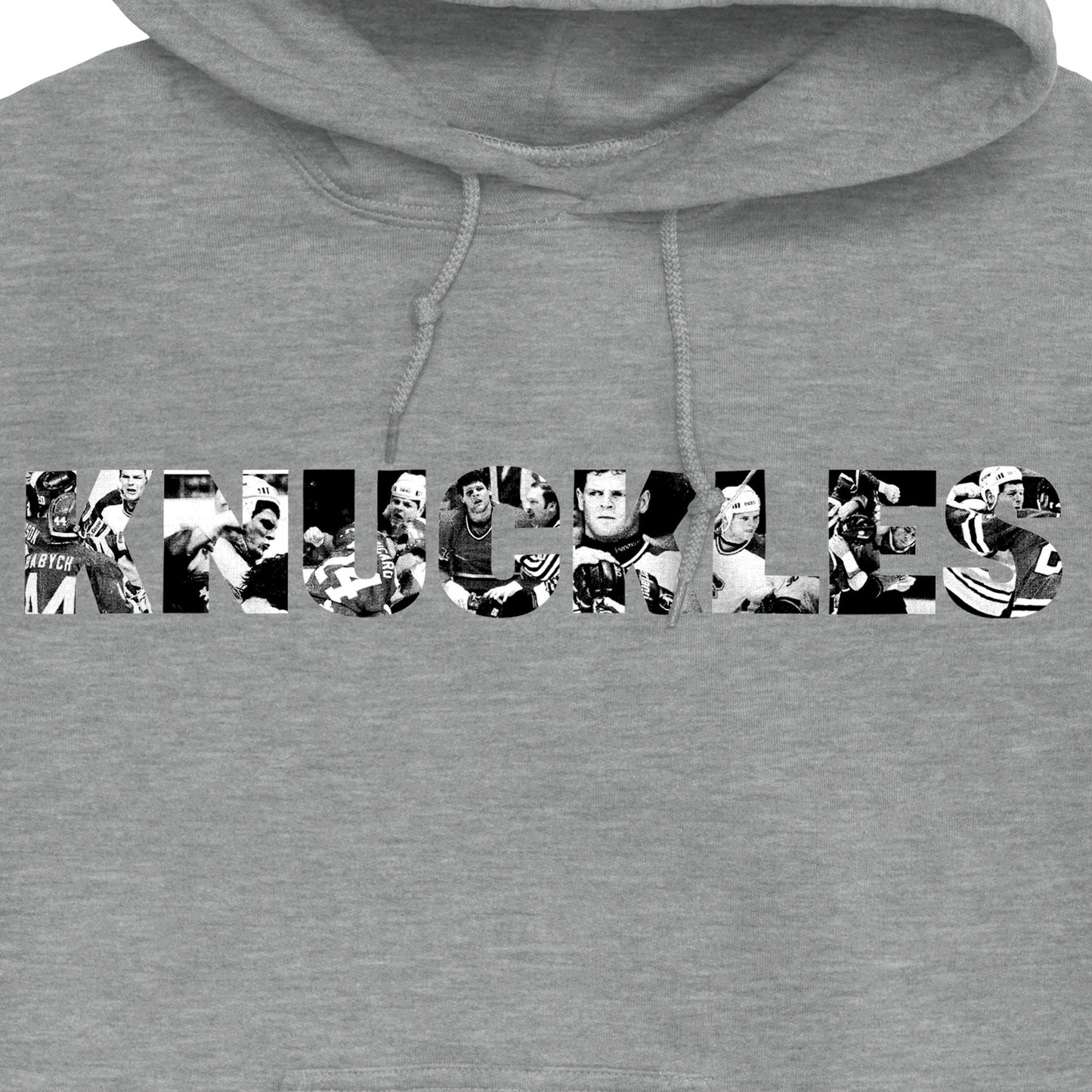 Knuckles Collage Unisex Hoodie, Graphite Heather