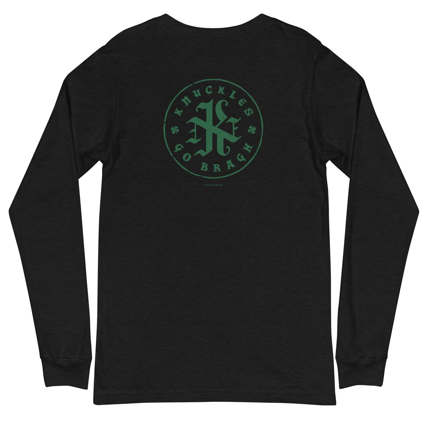 KNUCKLES GO BRAGH Unisex Long Sleeve TShirt, Black