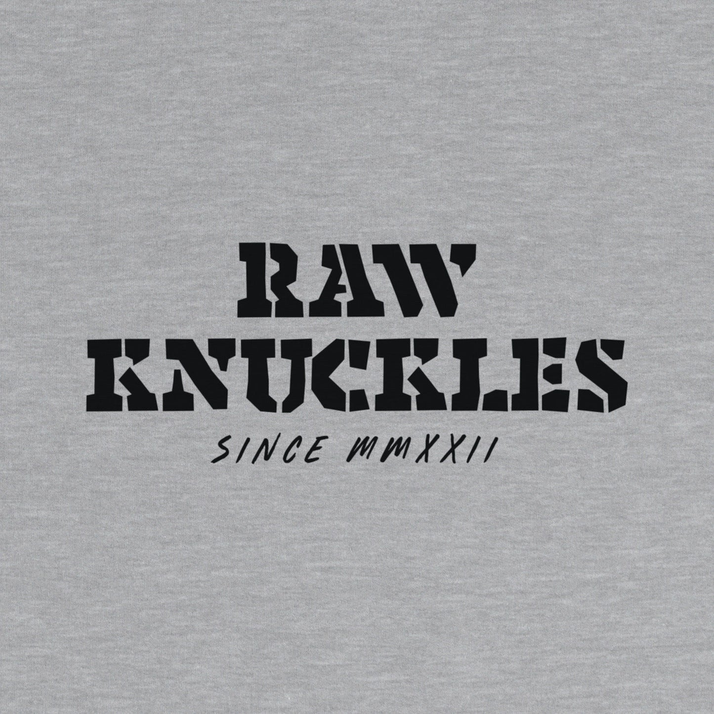 RAW KNUCKLES Long Sleeve Tshirt, Sport Grey