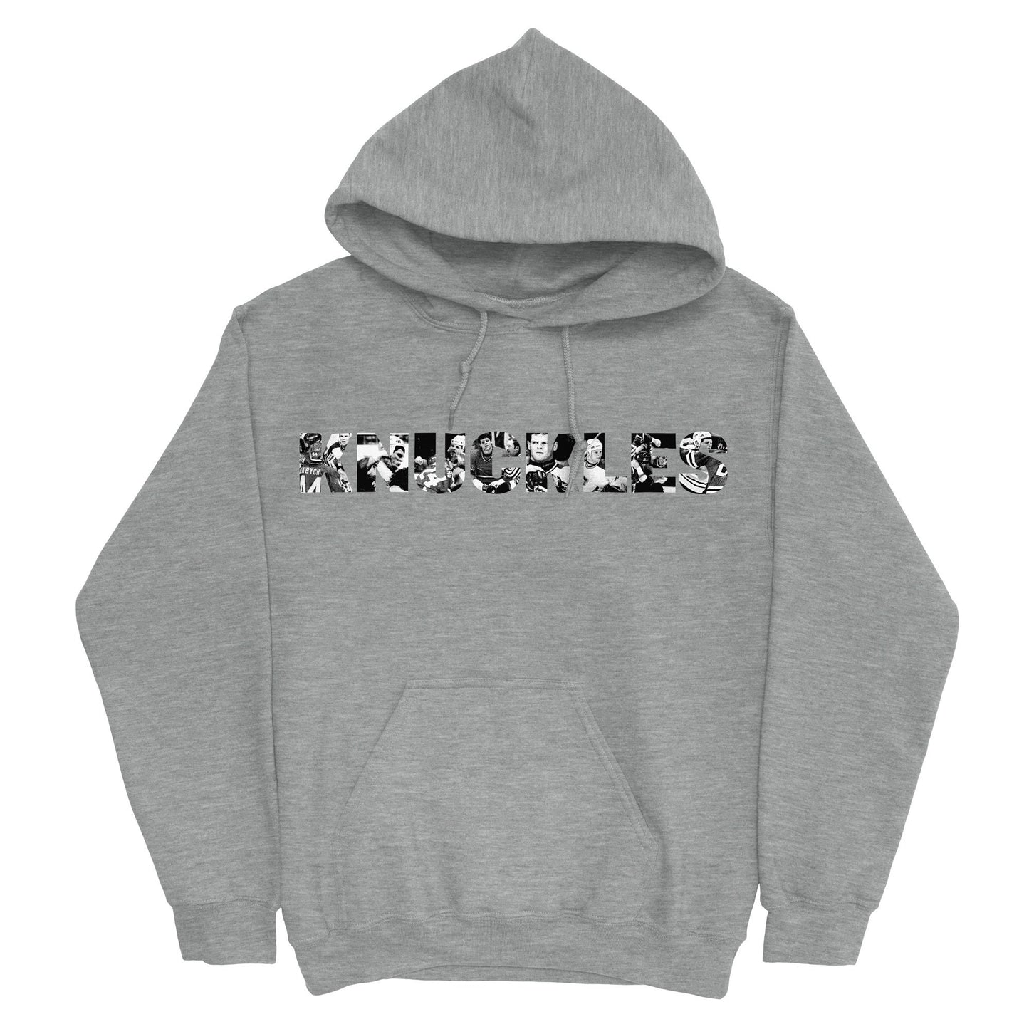 Knuckles Collage Unisex Hoodie, Graphite Heather