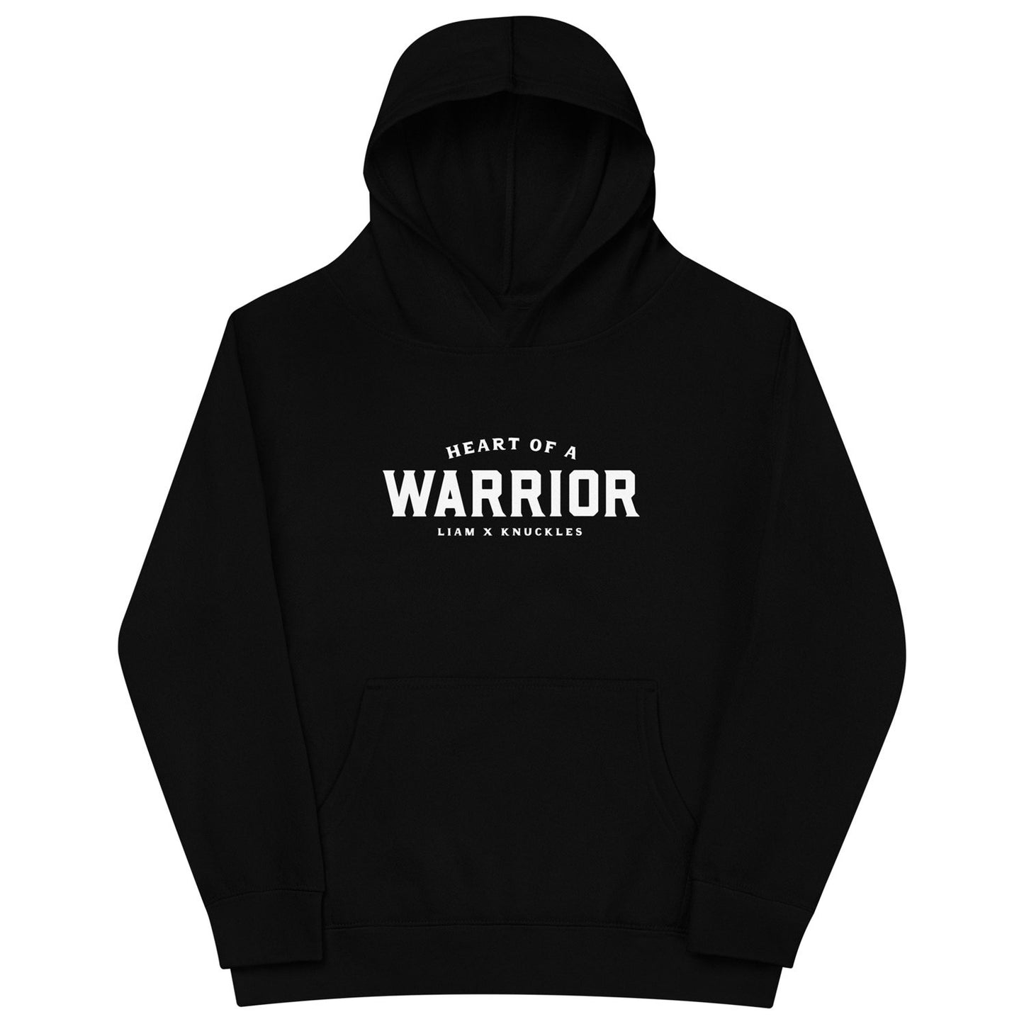 Heart of a Warrior Hoodie – Unisex Youth, Black