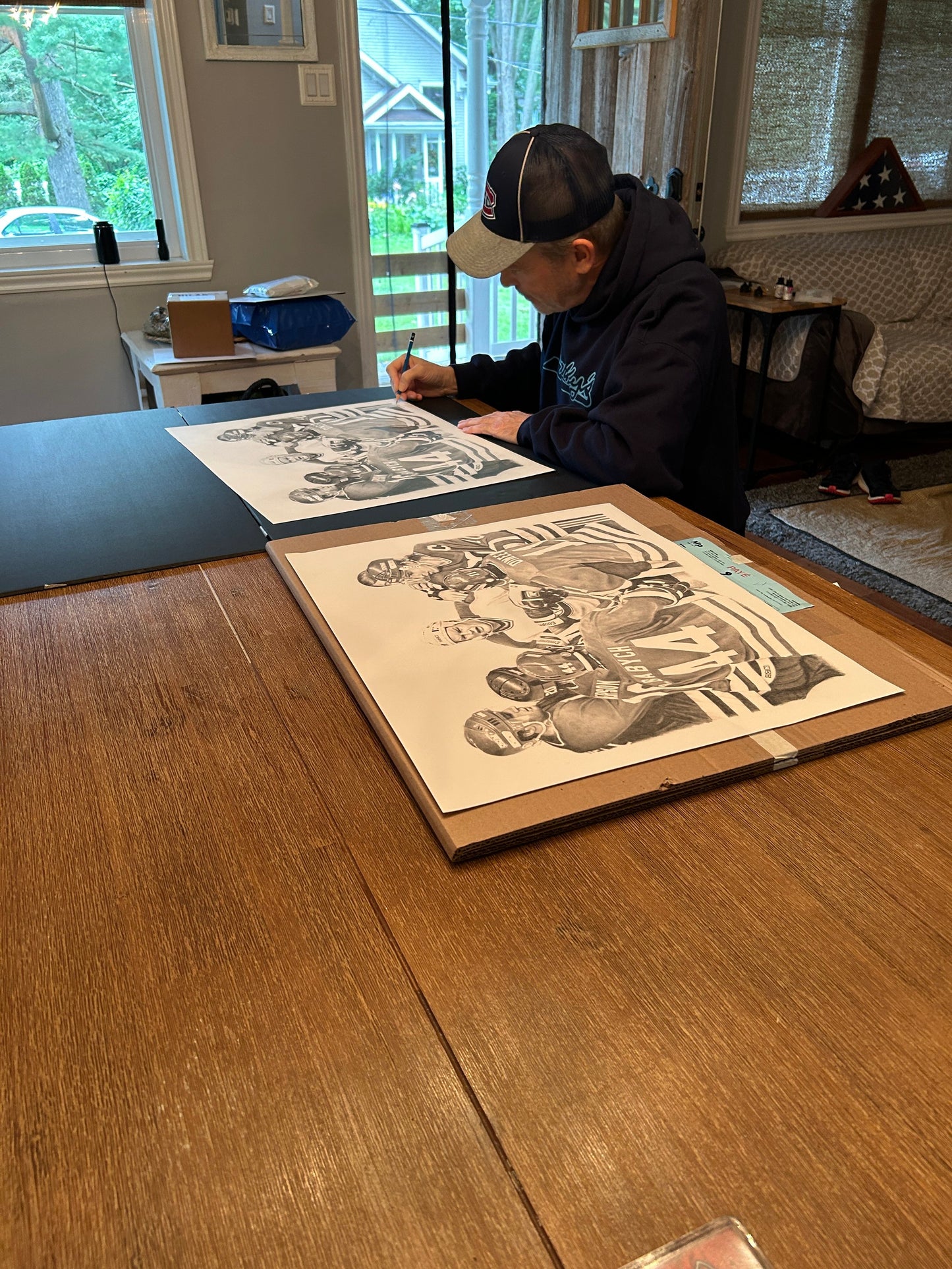 LIMITED EDITION 18"x21.5" Peter Chokly Print, Signed by Chris Nilan