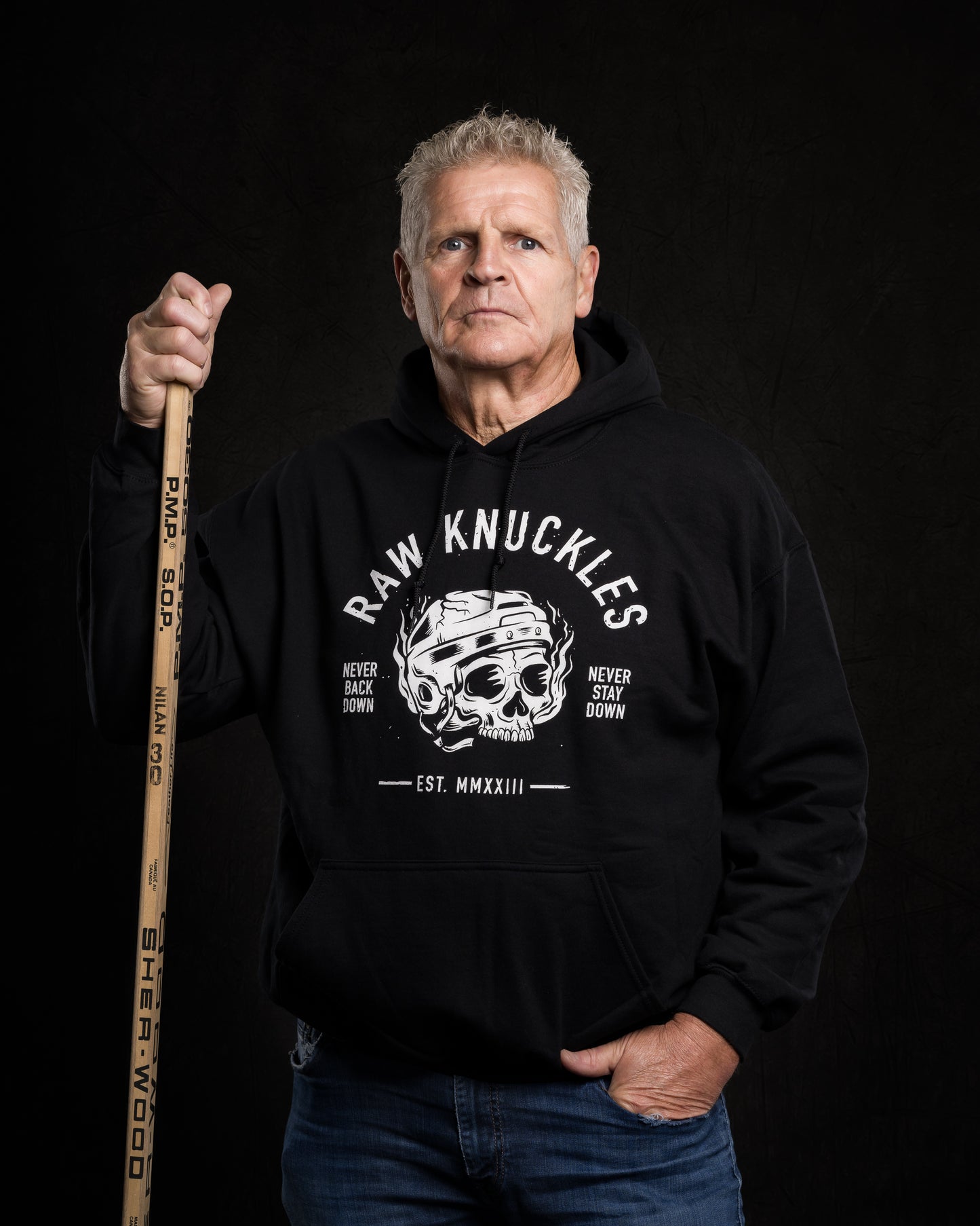 Raw Knuckles Never Back Down Hoodie