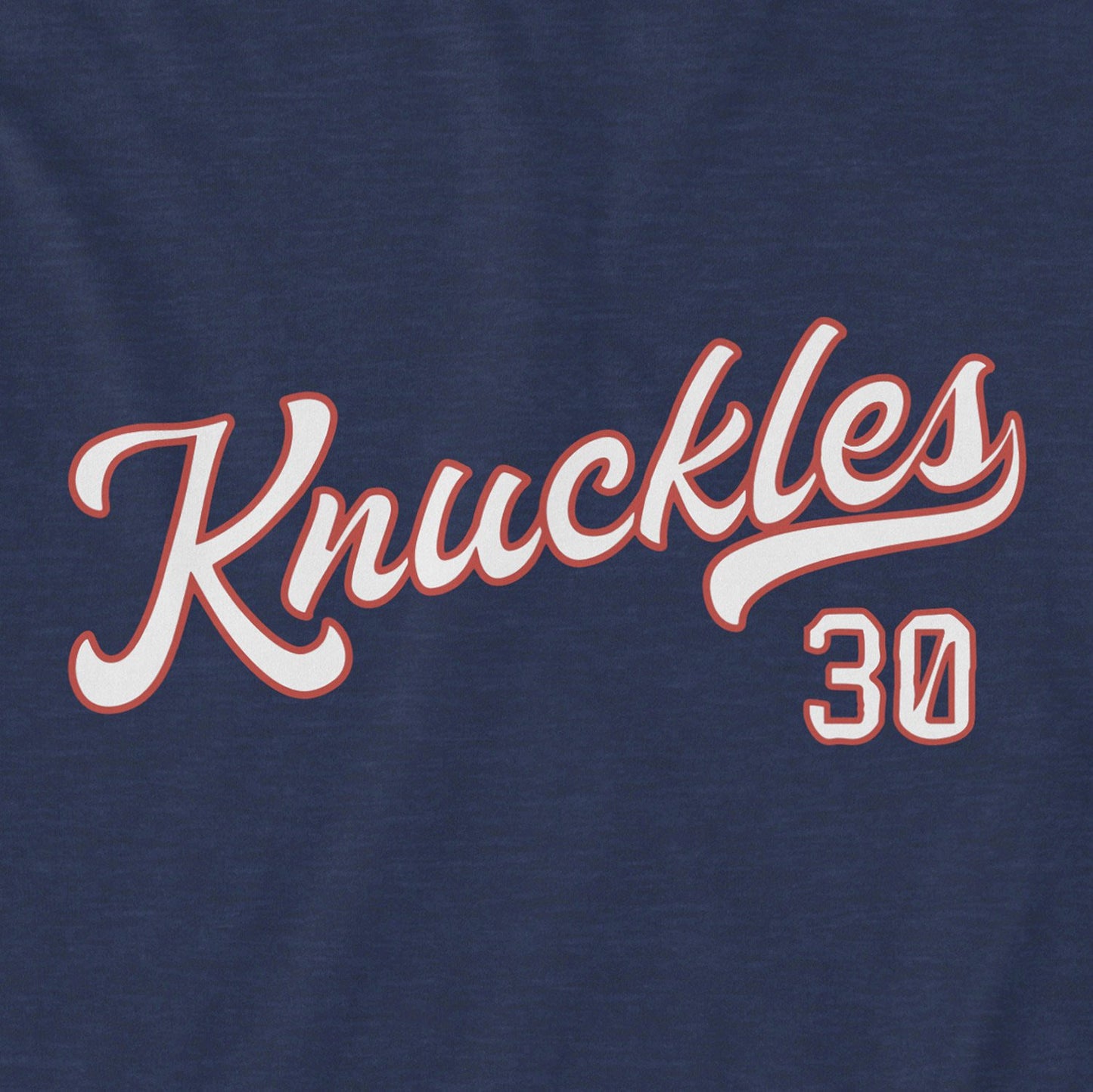 Knuckles 30 Unisex Long Sleeve Tshirt, Heather Navy