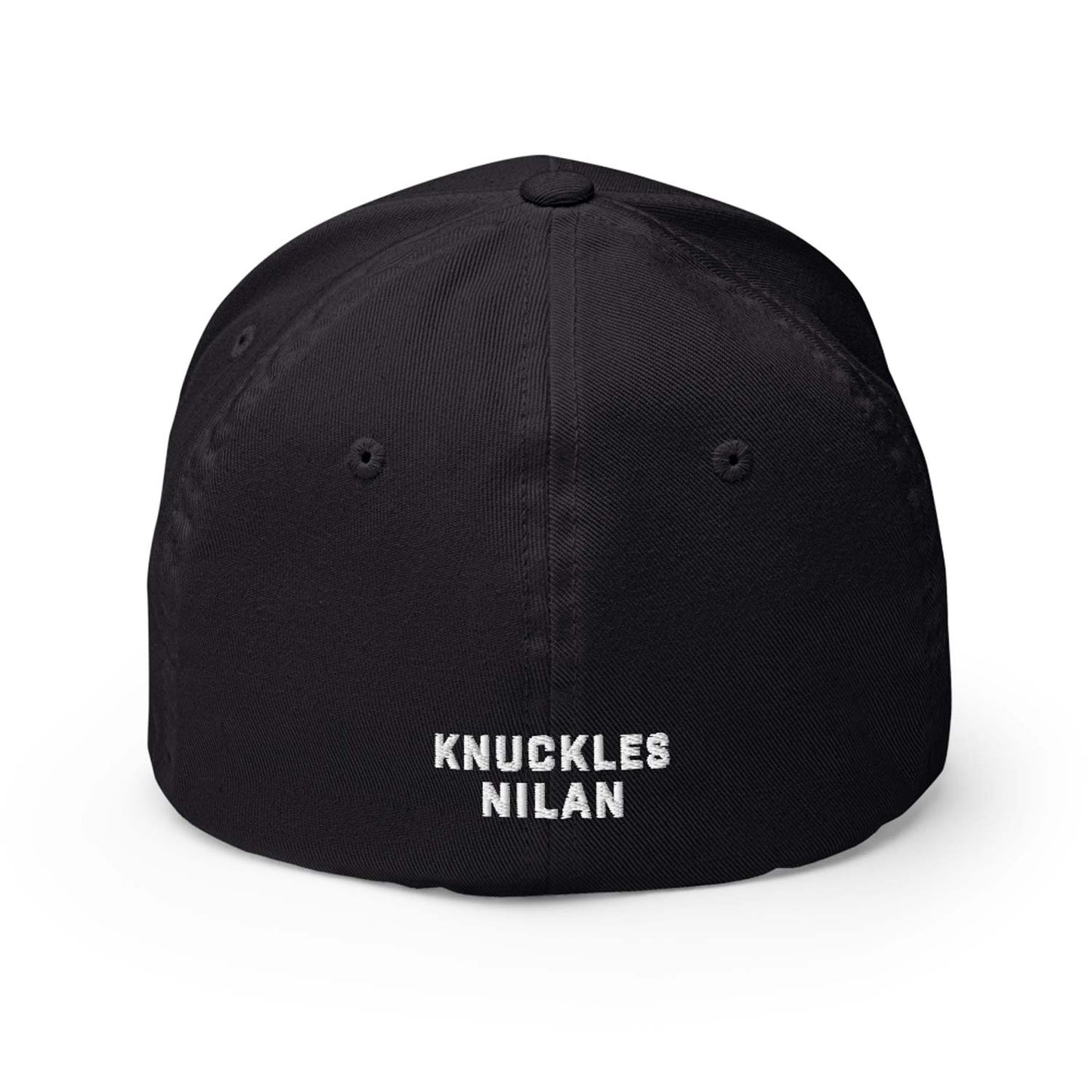 Knuckles Nilan Monogram Logo Black Fitted Cap