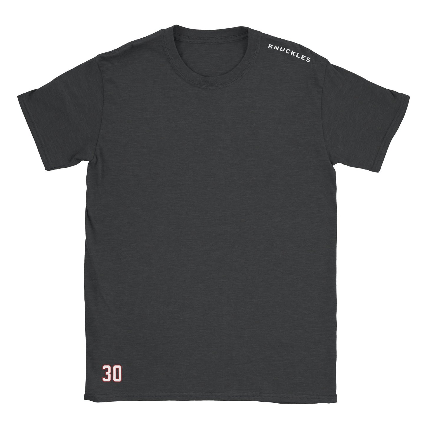 KNUCKLES Collar Bone T - Unisex Short Sleeve T-Shirt, Pitch Black Mist