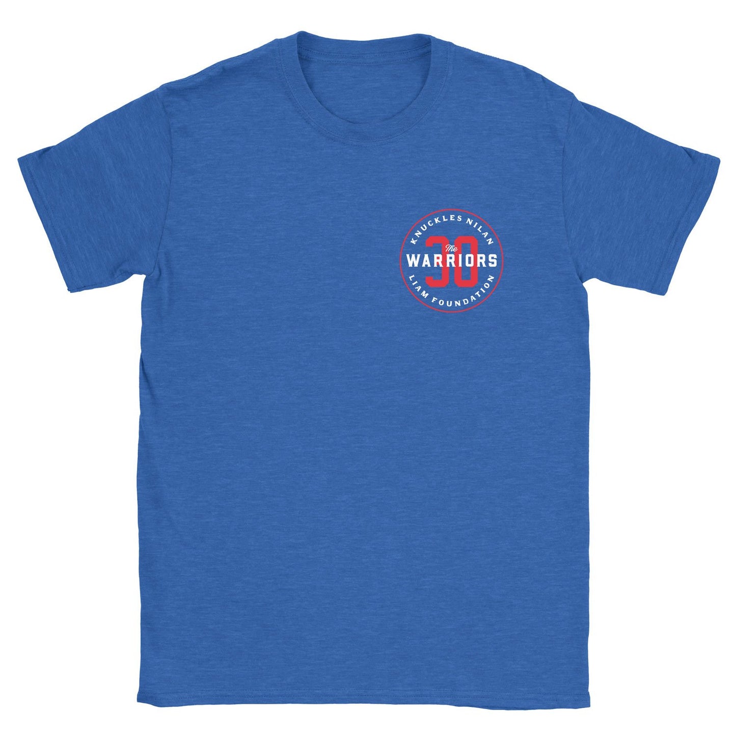 “Little Steps...” Unisex Short Sleeve TShirt, Heather Blue