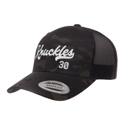 Knuckles 30 Logo, Mesh-Back Trucker Hat, Multi-Camo