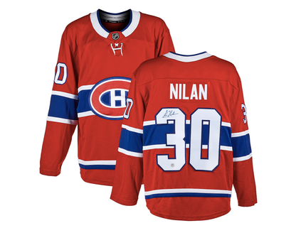 Habs Home Jersey — NILAN 30 (Autographed)