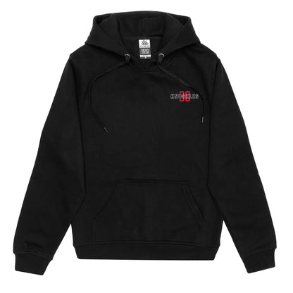 Knuckles Brand "NEVER BACK DOWN" Hoodie, Black