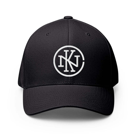 Knuckles Nilan Monogram Logo Black Fitted Cap